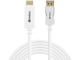 Sandberg 509-16 DisplayPort 1.4-HDMI 4K60Hz 2m цена и информация | Кабели и провода | kaup24.ee