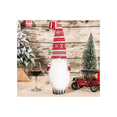 Jõulukaunistus pudelile Päkapikk, valge hind ja info | Peokaunistused | kaup24.ee