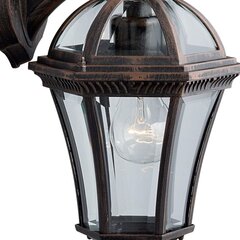 Searchlighting уличный, фасадный настенный светильник Capri, 1x60WxE27, IP44, коричневый, 1563 цена и информация | Уличное освещение | kaup24.ee