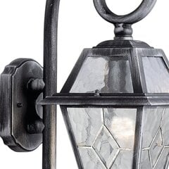 Searchlight уличный, фасадный настенный светильник Genoa, 1x60WxE27, IP44, серебряный, 1642 цена и информация | Уличное освещение | kaup24.ee