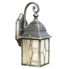 Searchlight уличный, фасадный настенный светильник Genoa, 1x60WxE27, IP44, серебряный, 1642 цена и информация | Уличное освещение | kaup24.ee