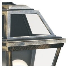 Searchlight уличный, фасадный настенный светильник NEW ORLEANS, 1xE27x60W, IP44, черный и золотой,1523 цена и информация | Уличное освещение | kaup24.ee