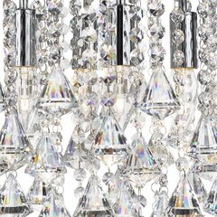 Laelamp kristallidega Searchlight 5xE14x60W, kroom, Dorchester, 3494-4CC hind ja info | Laelambid | kaup24.ee