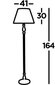 Põrandalamp Searchlight Flemish 1x60WxE27, EU5029AB hind ja info | Põrandalambid | kaup24.ee