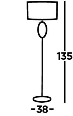 Põrandalamp Searchlight Loopy 1x60WxE27, EU69042CC hind ja info | Põrandalambid | kaup24.ee