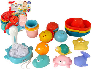 Набор игрушек для ванной Морские животные, 17 шт. цена и информация | Игрушки для малышей | kaup24.ee