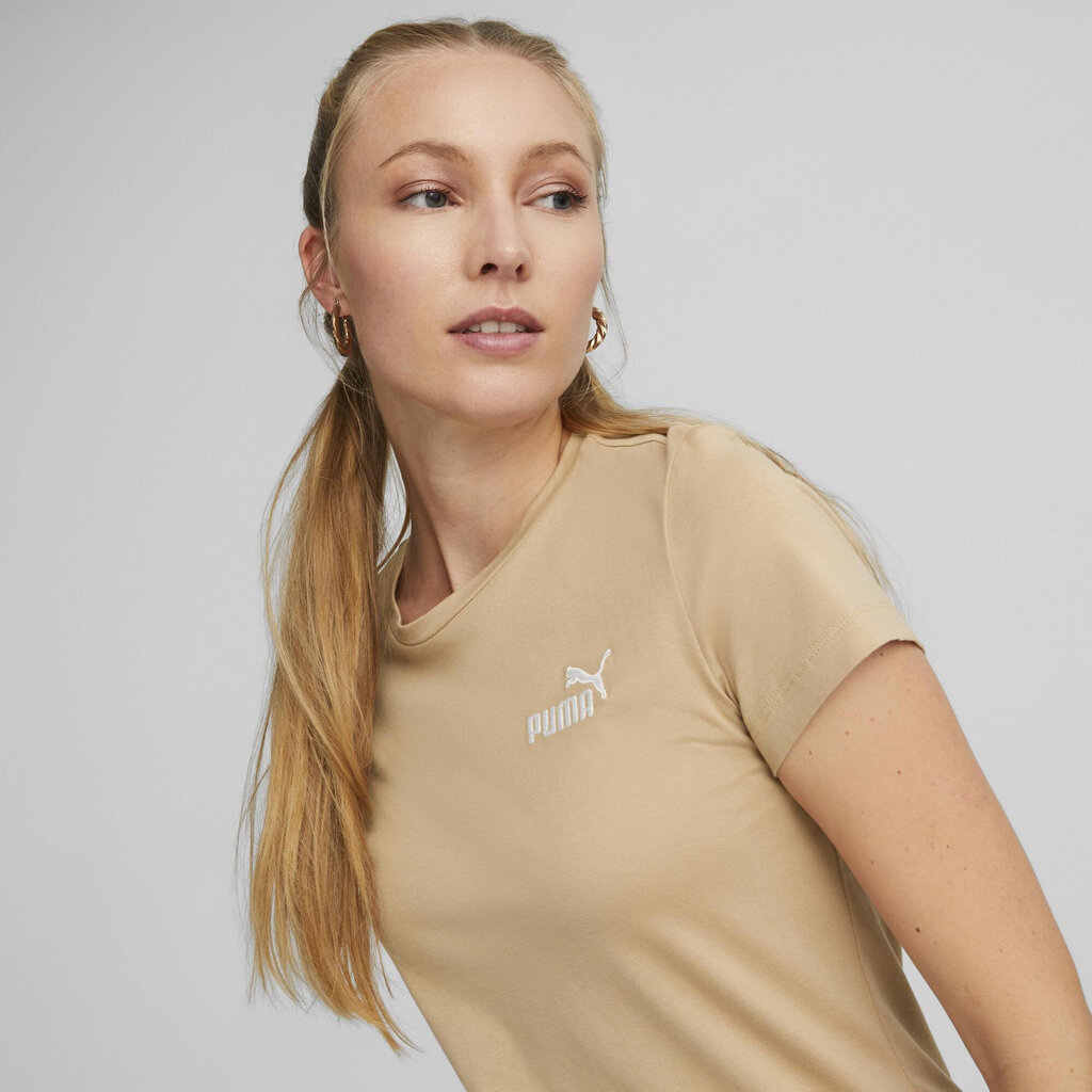 Naiste T-särk Puma Ess+ Embroidery Creamy 848331 89 848331 89/XS цена и информация | Naiste T-särgid | kaup24.ee