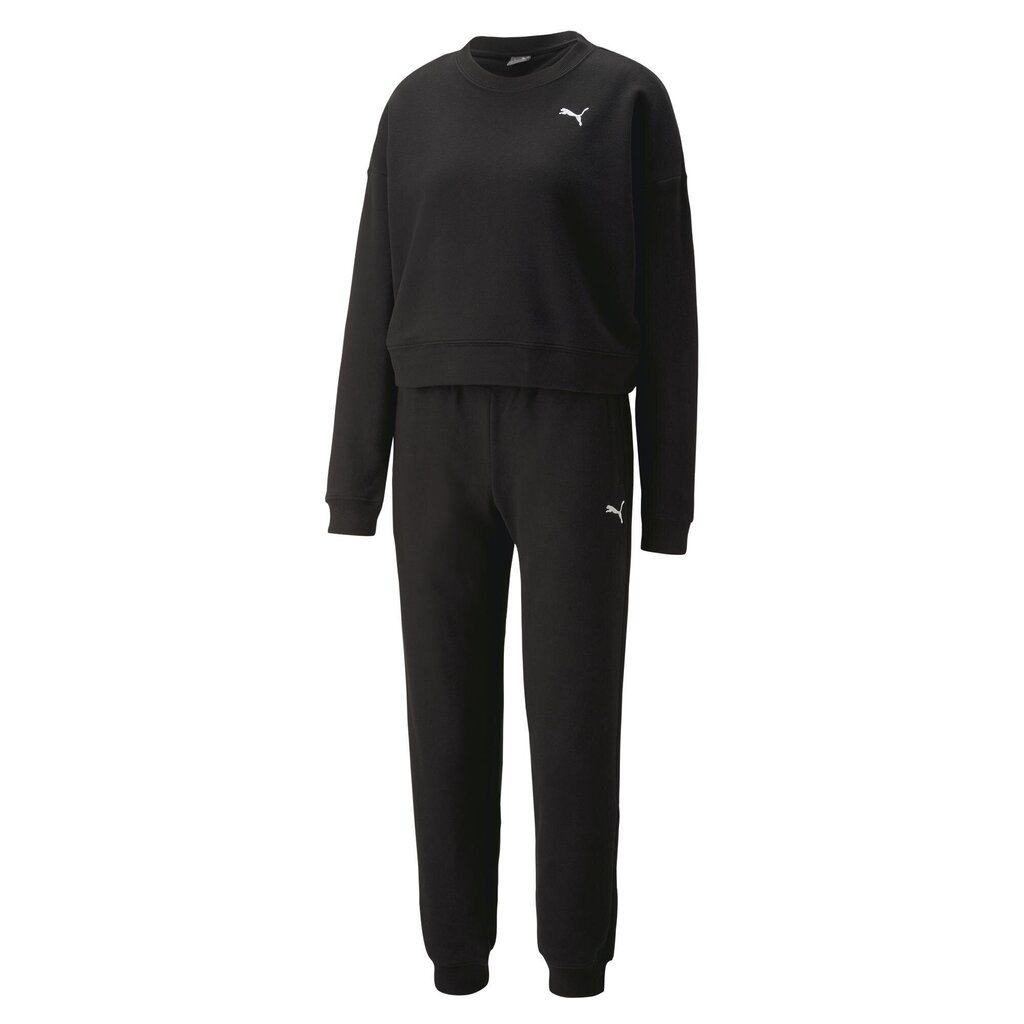 Naiste dressikomplekt Puma Loungewear Suit Black 673702 01 hind ja info | Naiste spordiriided | kaup24.ee