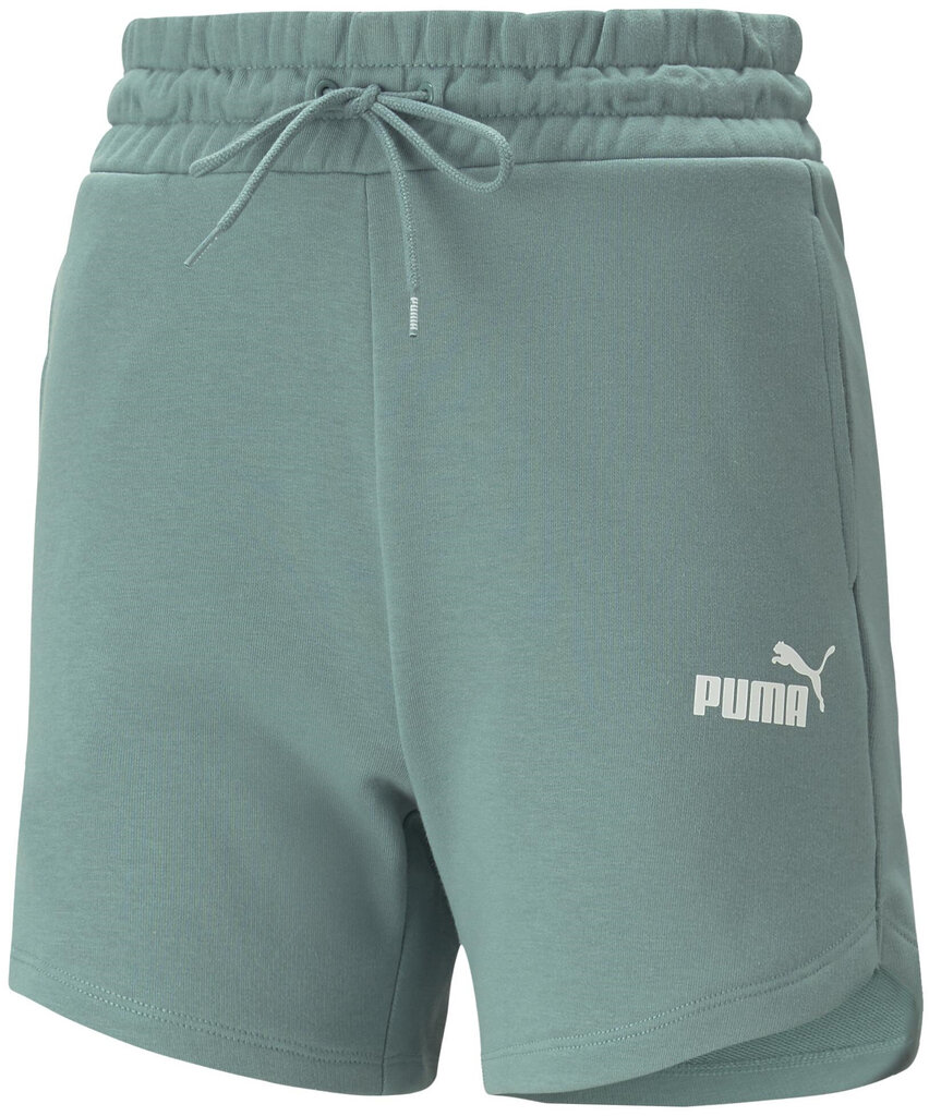 Naiste lühikesed püksid Puma Ess 5" High Waist Green 848339 90 848339 90/XS цена и информация | Naiste lühikesed püksid | kaup24.ee