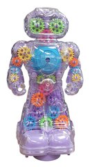 Светящийся игривый робот цена и информация | MUST Металлическая бутылочка с Ярким рисунком (без BPA) (500ml) для мальчиков от 3+ лет Серая с Машинкой | kaup24.ee