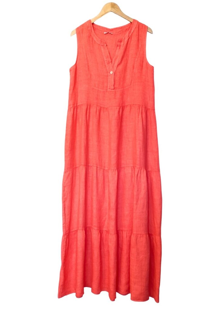 Pikk linane kleit naistele Pure Linen цена и информация | Kleidid | kaup24.ee