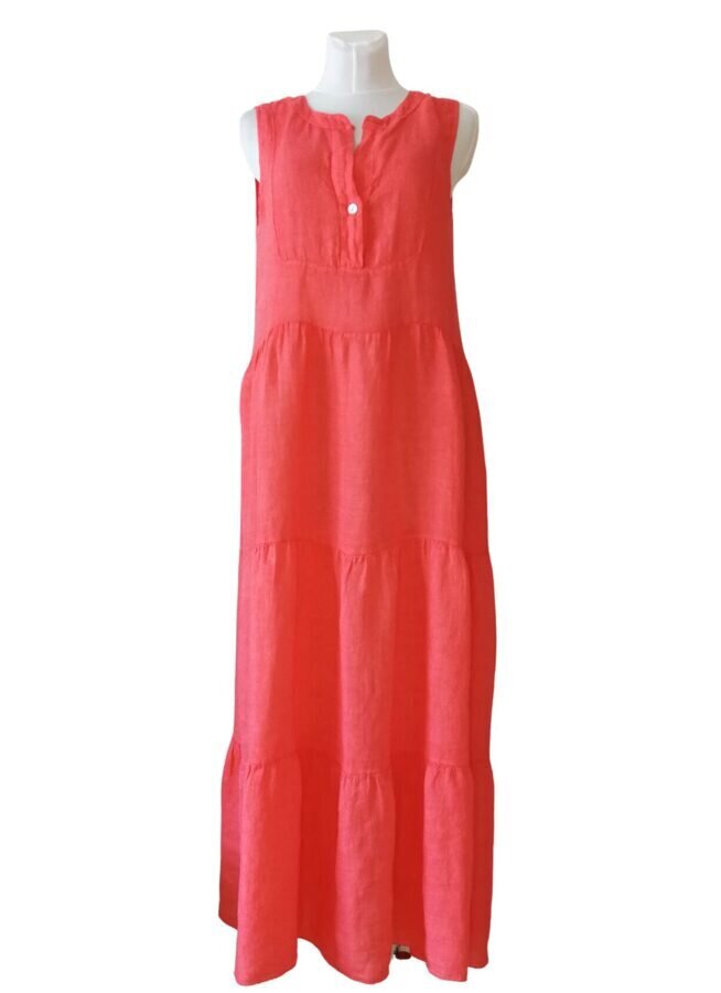 Pikk linane kleit naistele Pure Linen цена и информация | Kleidid | kaup24.ee