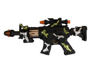 Игрушечная военная винтовка с лазерным прицелом и звуками цена и информация | Развивающий мелкую моторику - кинетический песок KeyCraft NV215 (80 г) детям от 3+ лет, бежевый | kaup24.ee