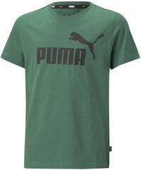 Puma T-Särgid Ess Logo Tee Green 586960 37 586960 37/176 hind ja info | Poiste särgid | kaup24.ee
