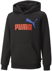 Poiste dressipluus Puma Ess + 2 Col Big Logo Black 586987 61 586987 61/128 цена и информация | Свитеры, жилетки, пиджаки для мальчиков | kaup24.ee