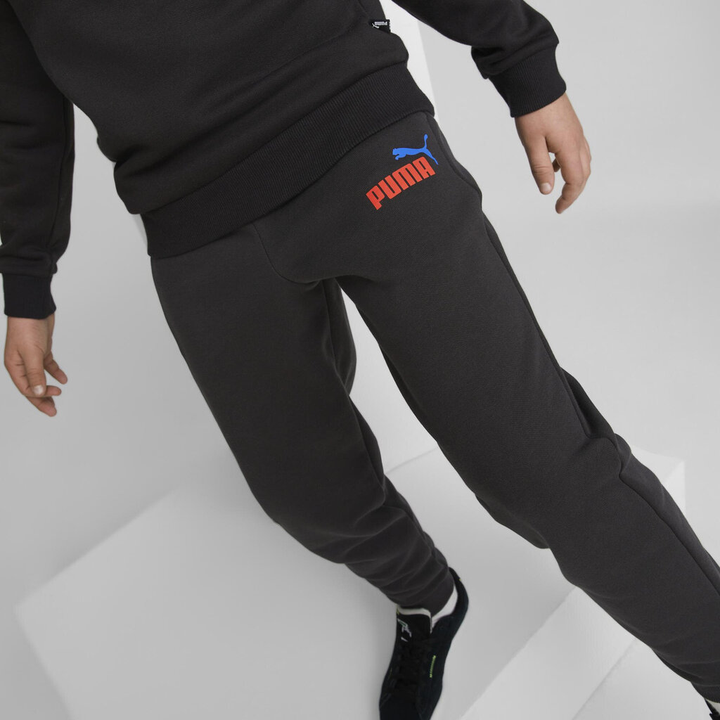 Poiste dressipüksid Puma Ess + 2 Col Logo Pants Black 586988 61 586988 61/140 цена и информация | Poiste püksid | kaup24.ee