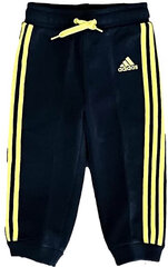 Poiste dressipüksid Adidas I Ess KN Pant Black Yellow F49789 F49789/86 hind ja info | Poiste püksid | kaup24.ee