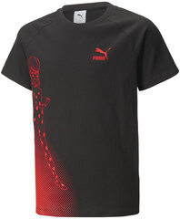 Футболка Puma X Miraculous Tee 538683 01/152, черная цена и информация | Рубашки для мальчиков | kaup24.ee