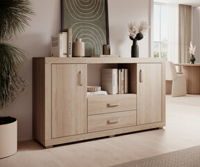 Комод ADRK Furniture Bahar, 160x40x90 см, коричневый цвет цена и информация | Комоды | kaup24.ee