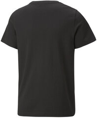 Футболка Puma Ess+ 2 Col Logo Tee 586985 91/176, черная цена и информация | Рубашки для мальчиков | kaup24.ee