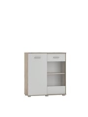 Комод ADRK Furniture 2D Atun, коричневый/белый цвет цена и информация | Комоды | kaup24.ee