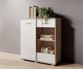 Комод ADRK Furniture 2D Atun, коричневый/белый цвет цена и информация | Комоды | kaup24.ee