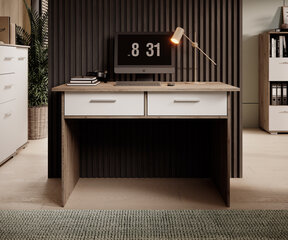 Письменный стол ADRK Furniture Atun, коричневый/белый цвет цена и информация | Компьютерные, письменные столы | kaup24.ee