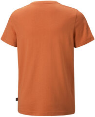 Футболка Puma Ess+ 2 Col Logo Tee 586985 95/116, оранжевая цена и информация | Рубашки для мальчиков | kaup24.ee