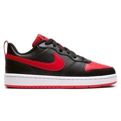 Nike Jalatsid Court Borough Low 2 Black Red BQ5448 007 цена и информация | Детская спортивная обувь | kaup24.ee