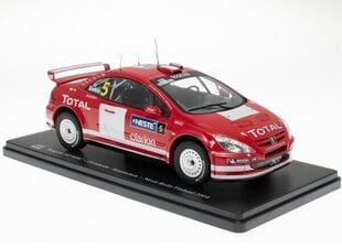 Peugeot 307 WRC Neste Rallye Finland 2004 Gronholm - Rautiainen HACHETTE 1:24 WRC050 hind ja info | Mudelautode kollektsioneerimine | kaup24.ee