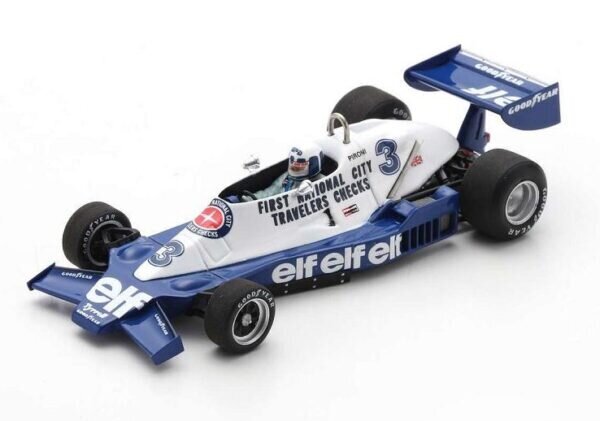 Tyrrell 008 #3 5th German GP 1978 Didier Pironi SPARK 1:43 S7237 цена и информация | Mudelautode kollektsioneerimine | kaup24.ee