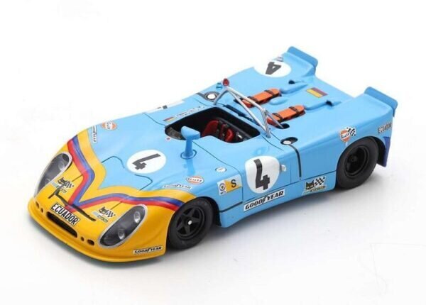 Porsche 908/02 #4 24H Le Mans 1973 G. Ortega - F. Merello SPARK 1:43 S9782 цена и информация | Mudelautode kollektsioneerimine | kaup24.ee