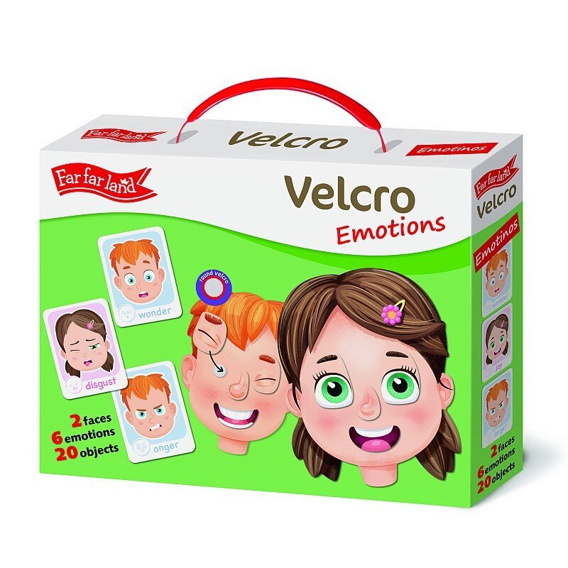 Velcro mäng takjapaelaga - Emotsioonid цена и информация | Arendavad mänguasjad | kaup24.ee