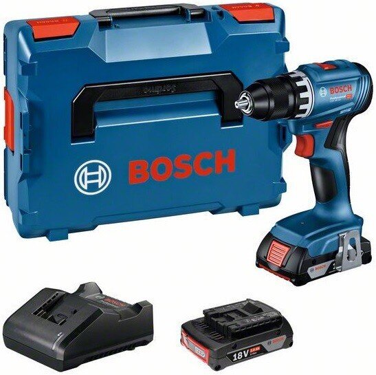 Akutrell Bosch GSR 18V-45, (2x2.0Ah), 0-500 / 0-1.900 min.-1 цена и информация | Akutrellid, kruvikeerajad | kaup24.ee