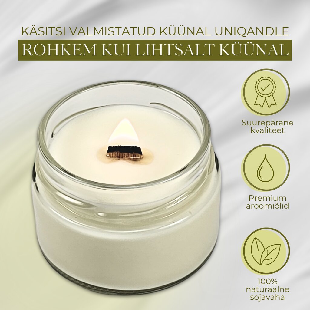 UniQandle lõhnaküünal Dessertviinamarjad hind ja info | Küünlad, küünlajalad | kaup24.ee