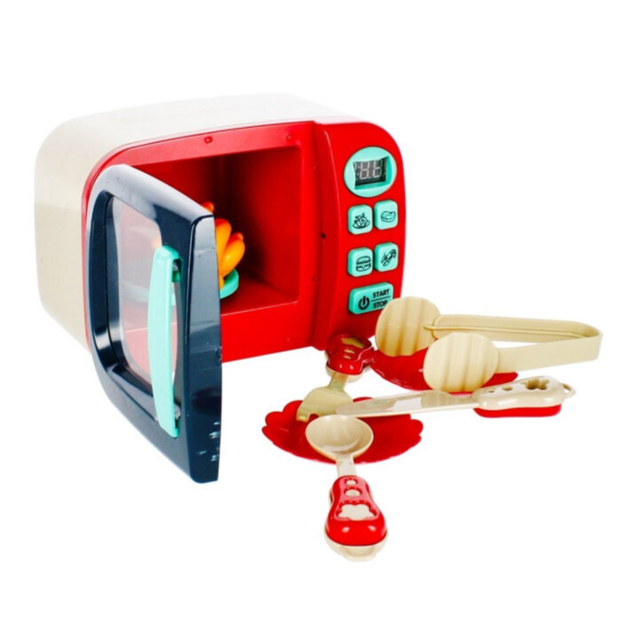Mänguasi mikrolaineahi valguse ja heliga Mini appliance цена и информация | Tüdrukute mänguasjad | kaup24.ee