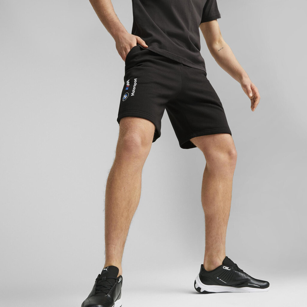 Meeste lühikesed püksid Puma Bmw Mms Ess Ft Shorts Black 539976 01 539976 01/2XL hind ja info | Meeste lühikesed püksid | kaup24.ee