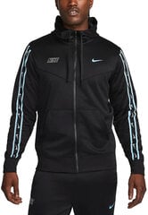 Meeste dressipluus Nike Nsw Repeat Sw Pk Fz Hoody, must hind ja info | Meeste spordiriided | kaup24.ee