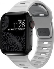 Käevõru Nomad Sport Rihm M/L, lunar gray - Apple Watch Ultra, Series 8, 7 (45mm) - Apple Watch Ultra, Series 8, 7, 6, SE (44mm) hind ja info | Nutikellade ja nutivõrude tarvikud | kaup24.ee