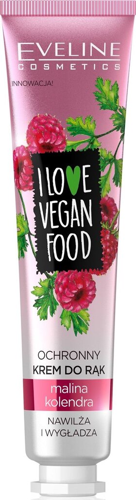 Kätekreem Eveline Cosmetics I Love Vegan Food vaarikas ja koriander 50 ml hind ja info | Kehakreemid, losjoonid | kaup24.ee