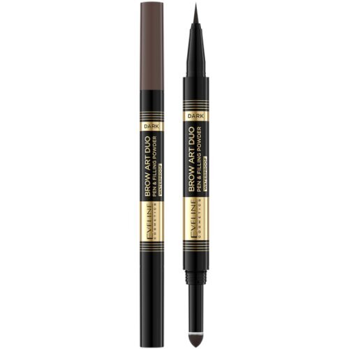 Kulmukorrektor/ kulmutušš Eveline Cosmetics Brow Art Duo Dark hind ja info | Kulmuvärvid, -pliiatsid | kaup24.ee