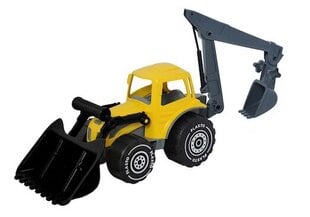 Suur traktor kopaga Plasto, 60 cm hind ja info | Poiste mänguasjad | kaup24.ee