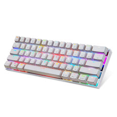 Беспроводная клавиатура Motospeed CK62 Bluetooth RGB (белая) цена и информация | Клавиатуры | kaup24.ee