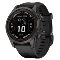 Garmin fēnix® 7S Pro Sapphire Solar Carbon Grey DLC Titanium/Black цена и информация | Смарт-часы (smartwatch) | kaup24.ee