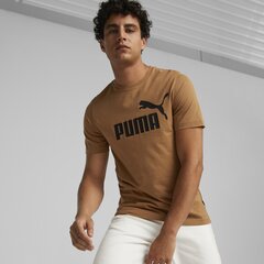 Meeste T-särk Puma Ess Logo Tee Brown 586667 96 hind ja info | Meeste T-särgid | kaup24.ee