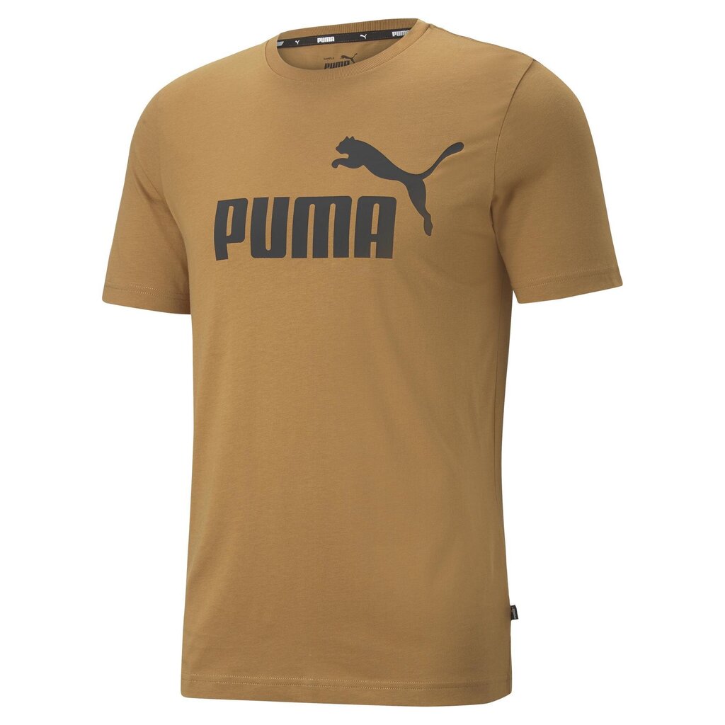 Meeste T-särk Puma Ess Logo Tee Brown 586667 96 hind ja info | Meeste T-särgid | kaup24.ee