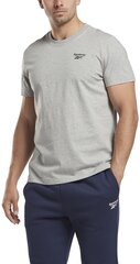 Meeste T-särk Reebok Ri Left Chest Logo Grey HS7114 HS7114/L цена и информация | Мужские футболки | kaup24.ee