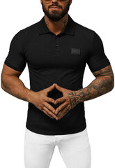 New Boy Рубашки поло Black MT3018/BLACK MT3018/BLACK/M цена и информация | Мужские футболки | kaup24.ee