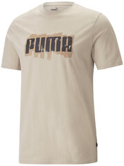 Футболка Puma Graphics Wording 674475 88/L, песочного цвета цена и информация | Мужские футболки | kaup24.ee