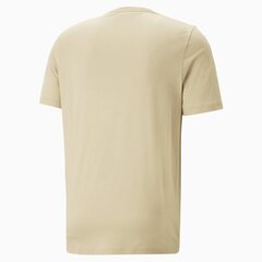 Мужская футболка Puma Ess Logo Tee 586667 85/M, бежевая цена и информация | Meeste T-särgid | kaup24.ee